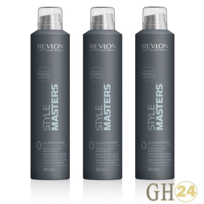 3x Revlon Professional Style Masters Glamourama Shine Glanz Spray 300ml