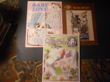 CRAFTING Taddpole QUILTS For BABY Ba-Ba BEARS Love Stitch Afghans 3 LOT quilting