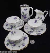 HAMMERSLEY CHILDRENS TEA SET CREAM SUGAR 2 TEA CUP SAUCER ETC COPYRIGHT H & Co