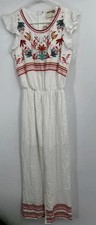 NEW Savanna Jane Small Embroidered Jumpsuit Boho
