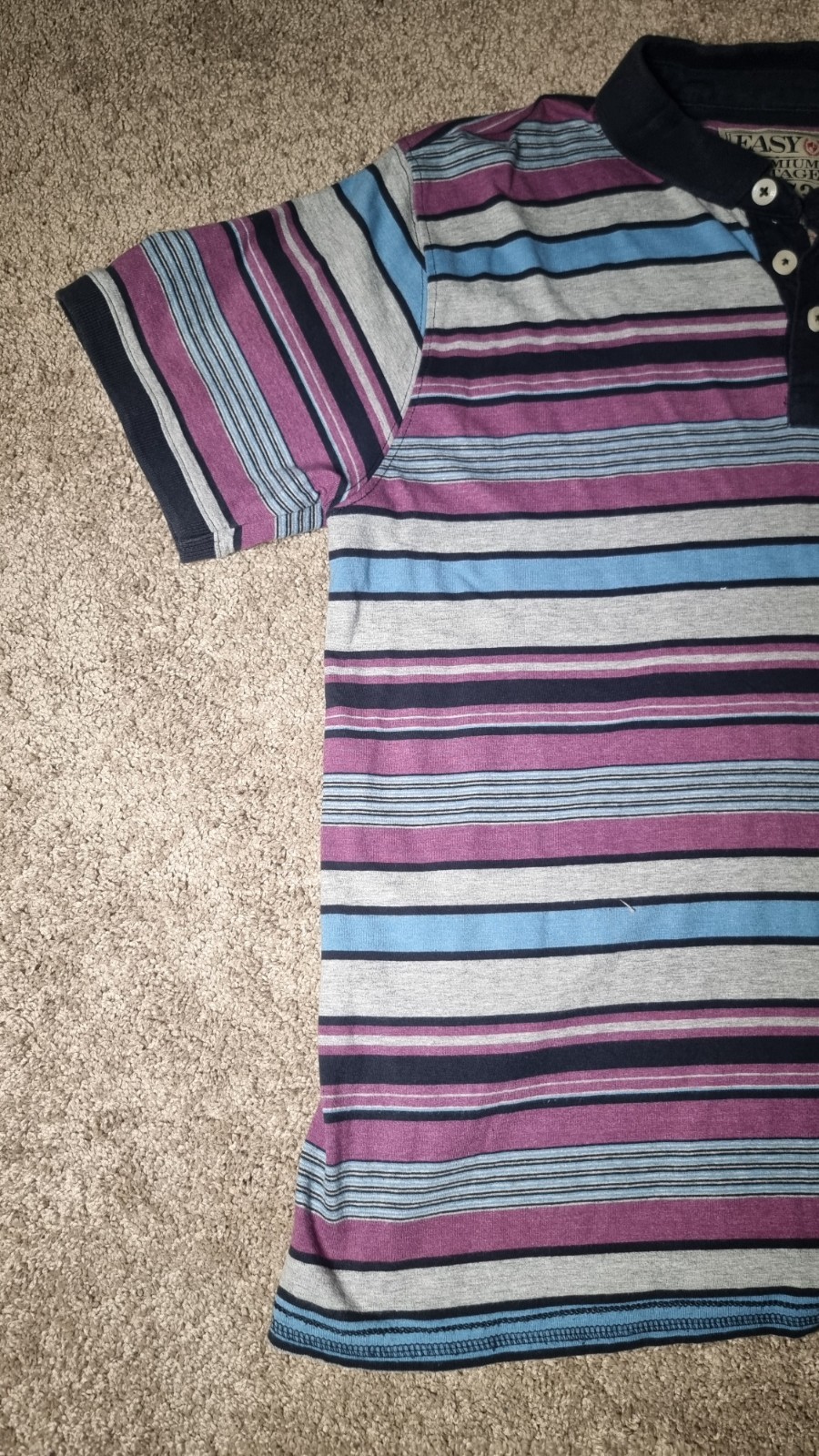 Easy Premium Vintage 1973 Polo T-shirt Men's L Multicoloured Top Wear (D1) image 8