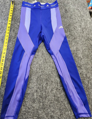 adidas Techfit Women s Compression Leggings Blue/Purple Colorblock S 23'' AD4001