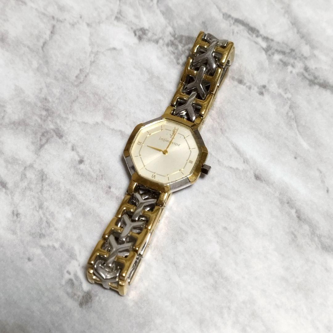 Yves Saint Laurent Watch Octagon Quartz Vintage Two T… - Gem