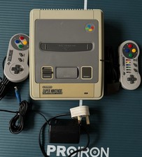 Super Nintendo SNES Game Console 2 controllers tested and working