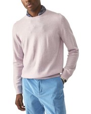 J.Mclaughlin Purple Caldwell Cashmere Crewneck Sweater Men's