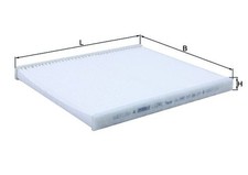 Mahle LA 241 filter, cabin air for Abarth, Chrysler, Fiat, Ford, Lancia