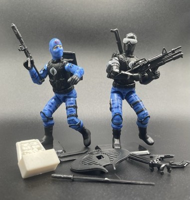 X2 Black Major Custom Gi Joe Cobra Marine Commandos Navy SnakeEyes Firefly 3.75