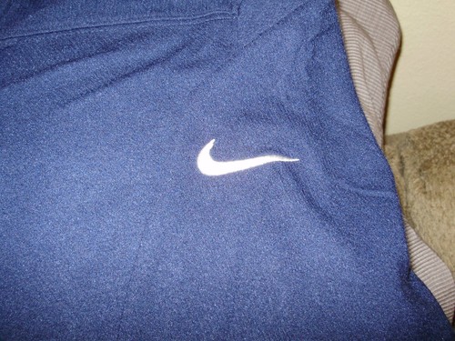 Nike Dri-Fit Victory GM2143 Navy Blue 1/2 Zip L/S Top Golf Jacket Men's 2XL - Picture 7 of 12