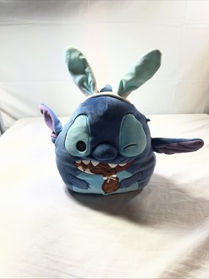Disney Lilo & Stitch Plush Stuffed Animal Blue Bunny Ears Medium Size