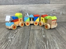 Wooden Train Sorting Blocks Children  s Toddler Toy