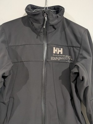3331 Helly Hansen Men's Black Softshell Jacket Full Zip Stand-Up Collar S/P