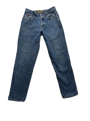 Vintage 100% Cotton Bugle Boy 32x32 Mens Blue Jeans #184
