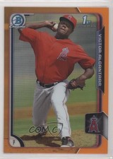 2015 Bowman Chrome Prospects Orange Refractor 9/25 Victor Alcantara #BCP128 0c6