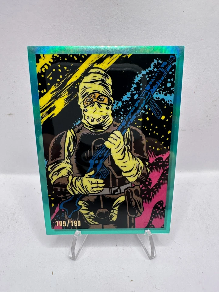 2023 Topps Star Wars Galaxy Chrome Dengar Bounty Aqua Refractor /199 #DVBH-4 - Image 1 of 2