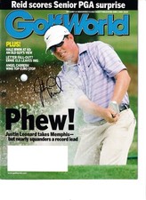 Justin Leonard autographed signed autograph auto 2005 Golf World magazine issue