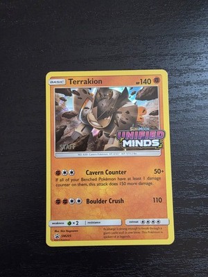 Terrakion - (Prerelease) [Staff] SM205 Sm Holo