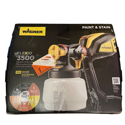 #ad Wagner Flexio 3500 Paint Stain Sprayer HVLP Corded Electric 10x Faster XBoost $90.00