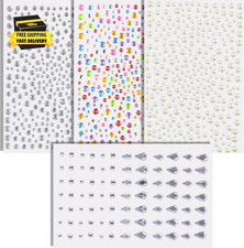 Face Gems - Self Adhesive Body Glitter Hair Jewelry Tattoos Rhinestones Earrin