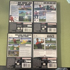 Lot Tiger Woods PGA Tour 2003,2004,2005,2006 Nintendo Gamecube