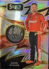 2025 Panini Select NASCAR Racing Sparks S-JAL Justin Allgaier Tire Relic