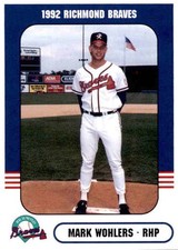 1992 Richmond Braves Comix #26 Mark Wohlers Holyoke Massachusetts Baseball Card