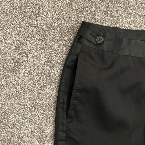 H&M Men's Slim Fit Side Stripes Chino Dress Black Pants Adjustable Size 36 R - Picture 5 of 17