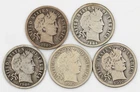 1903 04' 06' 12-S' 16-S' Barber Dimes G/VG Silver 10c Lot of 5