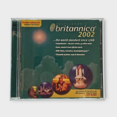 Encyclopaedia Britannica 2002 Standard Edition 2 Disc CD Set Windows MAC Version - Image 1 of 4