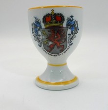 antik Andenken Souvenir Eierbecher Porzellan Wappen Ostseebad Zinnowitz Vorpomme