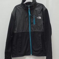 The North Face Kids Black and Teal Performance Jacket