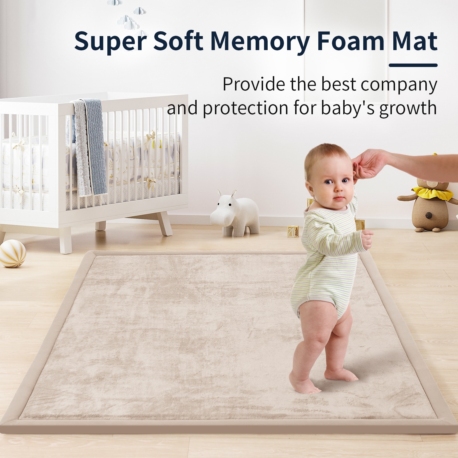 Baby Playpen Thick Memory Foam 50x50 Play Mat for Children's Rug Play Carpet