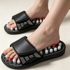 Unisex Acupressure Massage Slippers Foot Reflexology Shoes for Home Comfort
