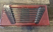 New Snap On Soxrr707a 7pc 38 34 12pt Ratcheting Combination Wrench Set