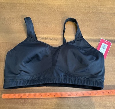 Saucony High Impact Bounce Trouncer Sports Bra 40DD Black New NWT
