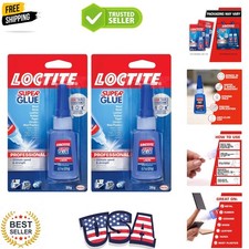 Super Glue Professional Liquid, Clear, 0.7 fl oz Bottle, 2 Pack - Superglue f...