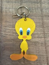 Tweety Bird Warner Bros. Vintage Rubber 1989  s Keychain Gold Ring