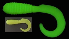 D.C. 3" SOLAR POWER GRUB(10)AFTER GLOW (milktreuse green glow)