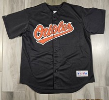 Vintage Majestic Baltimore Orioles Cal Ripken Jersey Black 1994 Men  s XL