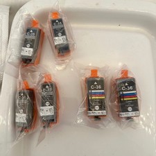 Finders&Co Ink Cartridges Black Color New 6 Pack C-35 C-36 Bundle