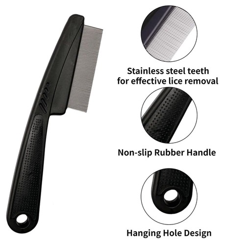 Dandruff Comb, Stainless Steel Fine Tooth Dandruff Remover, Professional Scal... - Picture 4 of 6