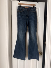 Judy Blue Flare Medium Wash Blue Denim 5-Pocket Button-Zip Jeans Women  s 9/29