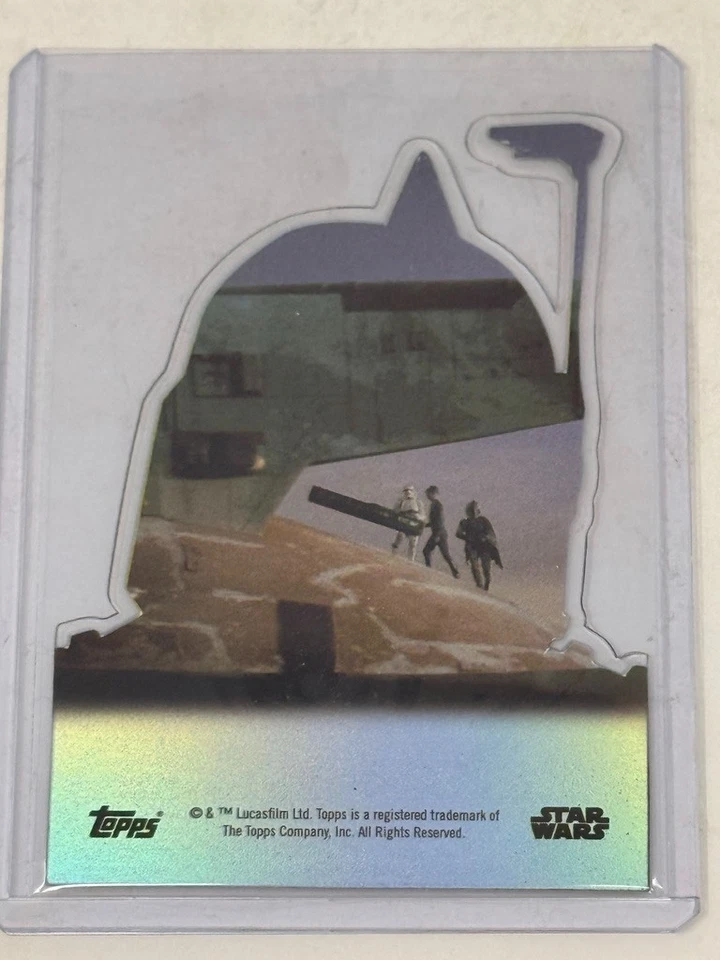 2015 Topps Star Wars Armor Tek Boba Fett 05/50 – Die-Cut Helmet – Rare - Image 2 of 2
