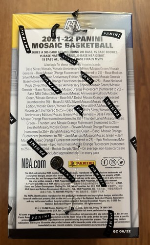 2021-22 Panini Mosaic NBA Basketball Factory Sealed Blaster Box 36 Cards Prisms - Picture 4 of 6