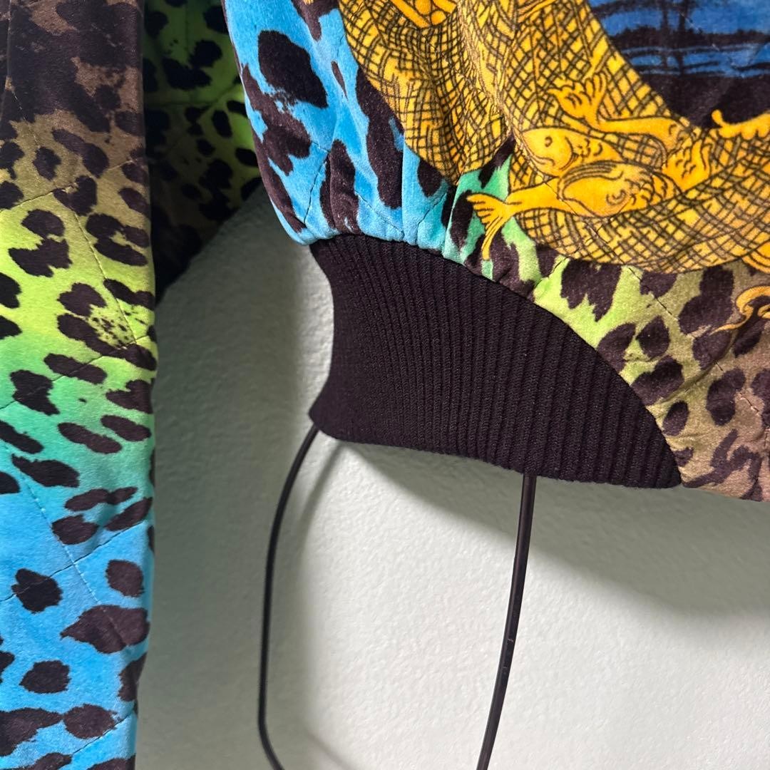 USED H&M VERSACE COLLABORATION BOMBER JACKET QUILTED VERYGOOD thumbnail 9