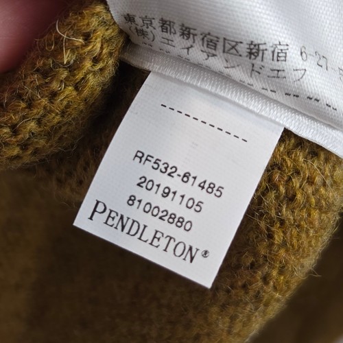 NWT Pendleton Washable Shetland Wool Pullover Sweater Honey Yellow Tan XL - Picture 6 of 9