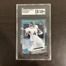 2023 Clearly Donruss Autograph Tank Bigsby Auto #84 SGC 10 Philadelphia Eagles