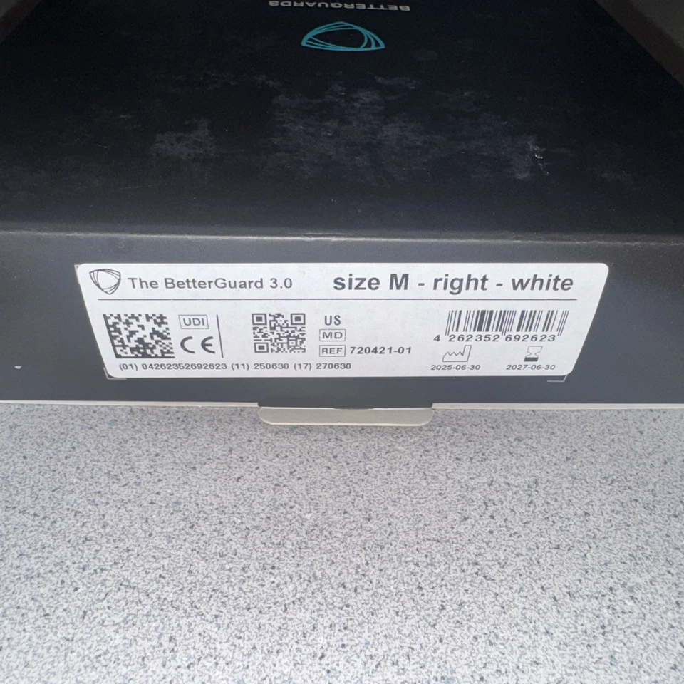 Tobillera The BetterGuard 3.0 talla mediana derecha blanca ¡Nueva! Foto 2 de 2