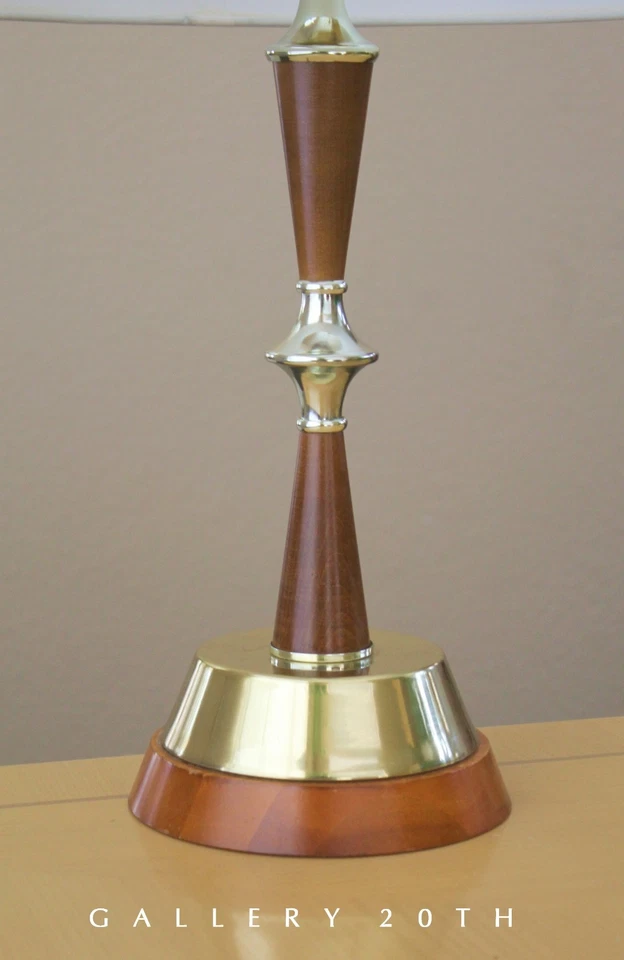 ¡COMO NUEVO! LÁMPARA DE MADERA MODERNA DANESA DE MEDIADOS DE SIGLO VINTAGE! THURSTON ERA 60s 50s MCM Foto 3 de 4