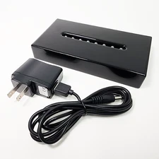 Gloss Black LED Lighted Display Base for Crystal Glass Acrylic Awards - USB/AC