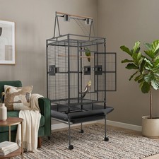Large Parrot Bird Cage,Rolling Bird Cage,Bird Cage W/Wheels,1.75cm Wire Spacing